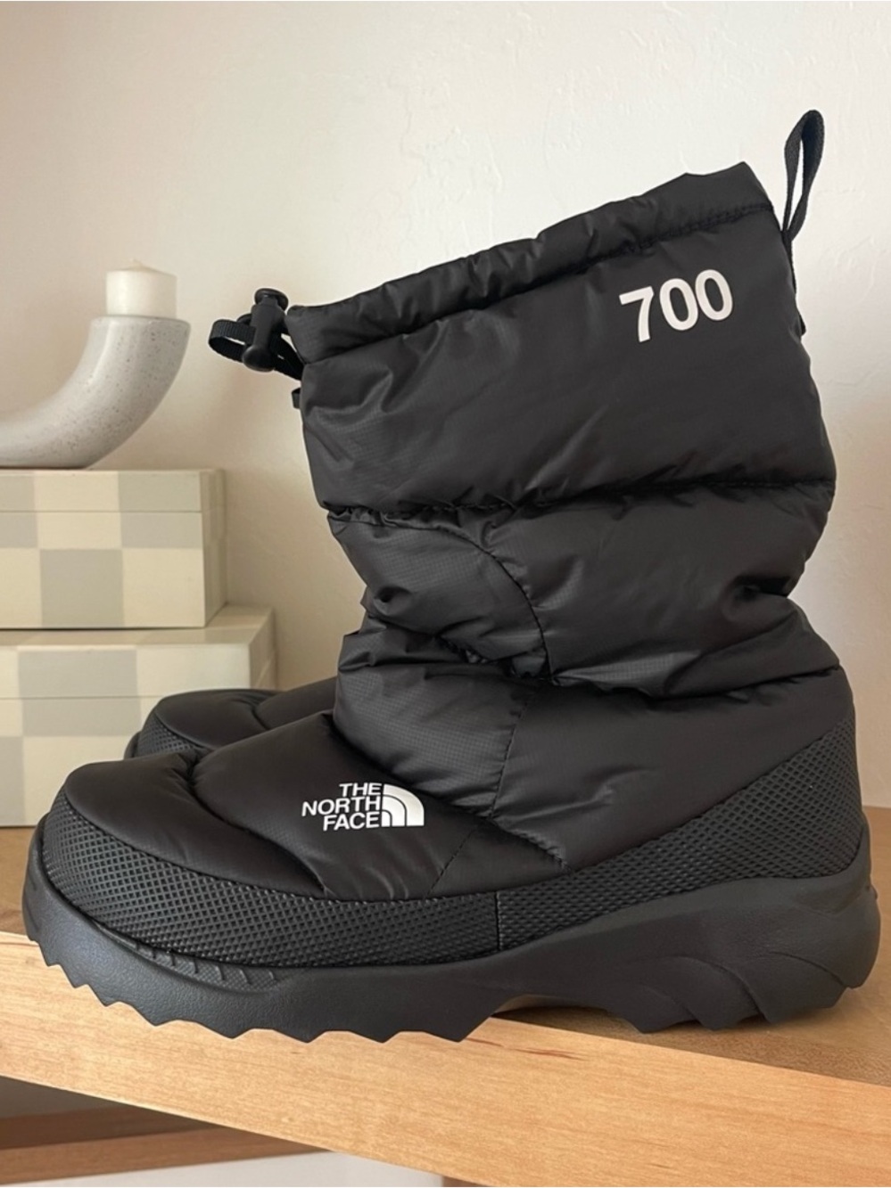 The North Face' 700 Insulated Snow Boot - Black 6